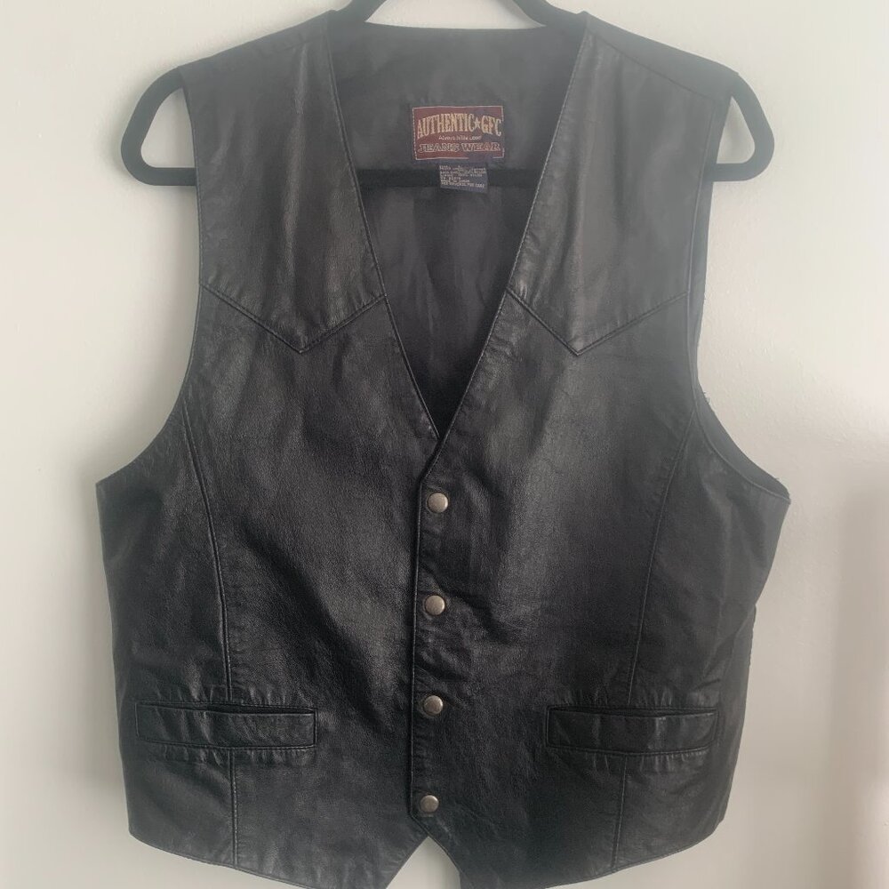 Authentic GFC Jeans Wear Vest Black Size L